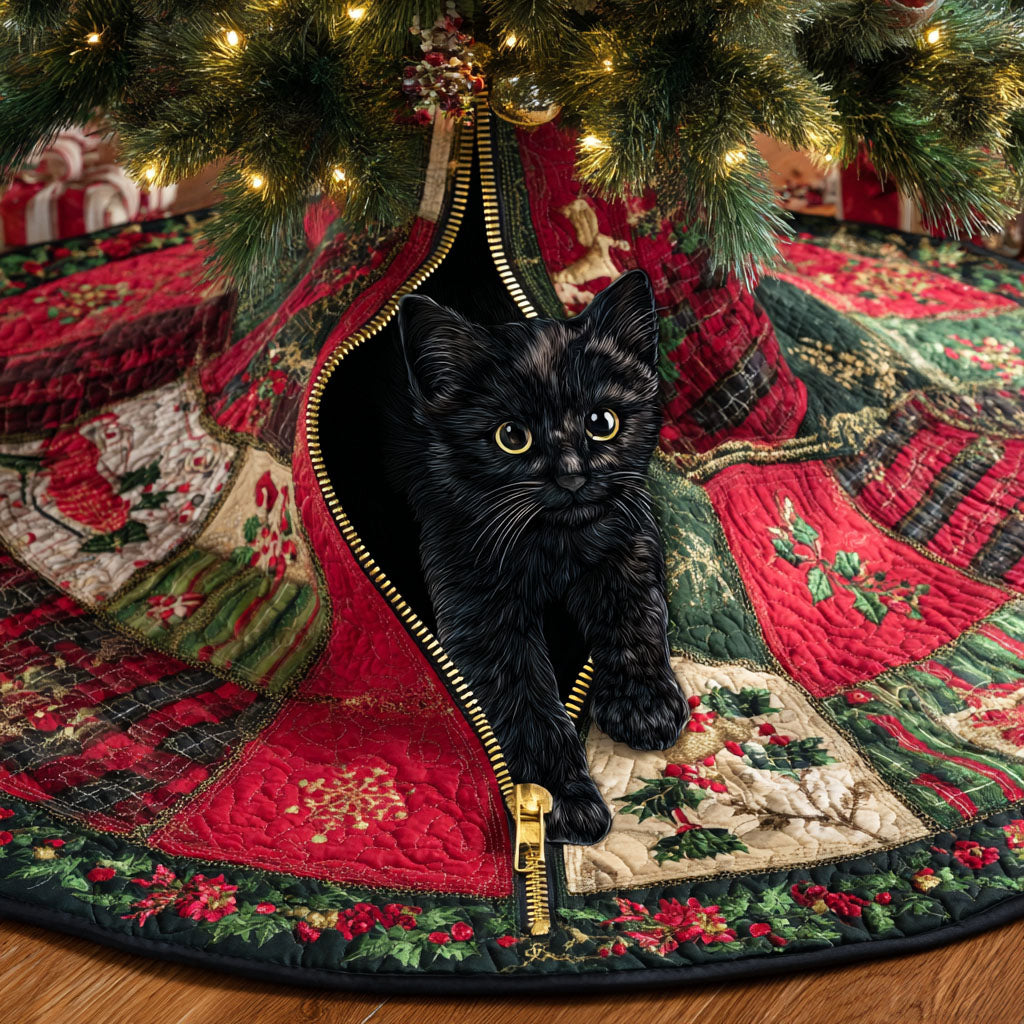 Christmas Snug Cave Christmas Quilted Tree Skirt NCU0TV1117