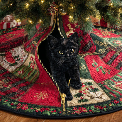 Christmas Snug Cave Christmas Quilted Tree Skirt NCU0TV1117