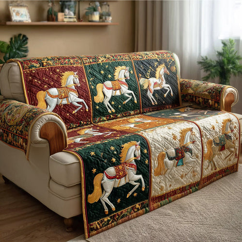 Christmas Stable Quilted Sofa Cover NCU0TD1992