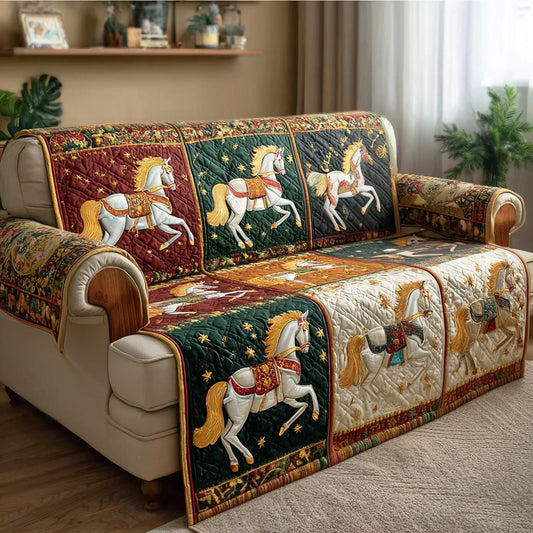 Christmas Stable Quilted Sofa Cover NCU0TD1992