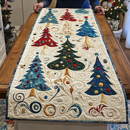 Christmas Starry Night Quilted Table Runner NCU0PT1631