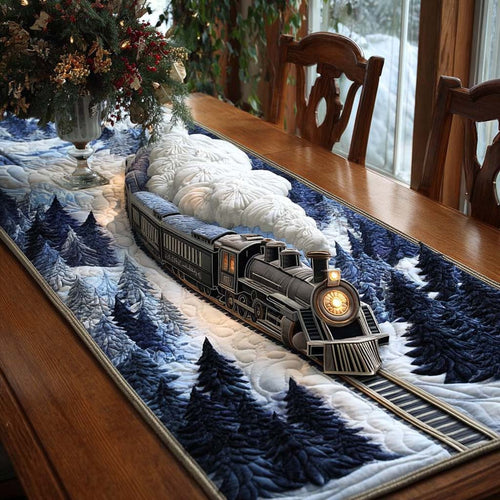 Christmas Steam Glow Quilted Table Runner NCU0NT11305