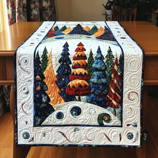 Christmas Tree Joy Quilted Table Runner NCU0PT2129