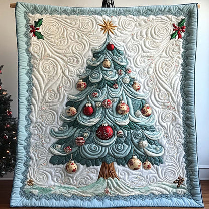 Christmas Tree Quilted Blanket NCU0NT9846
