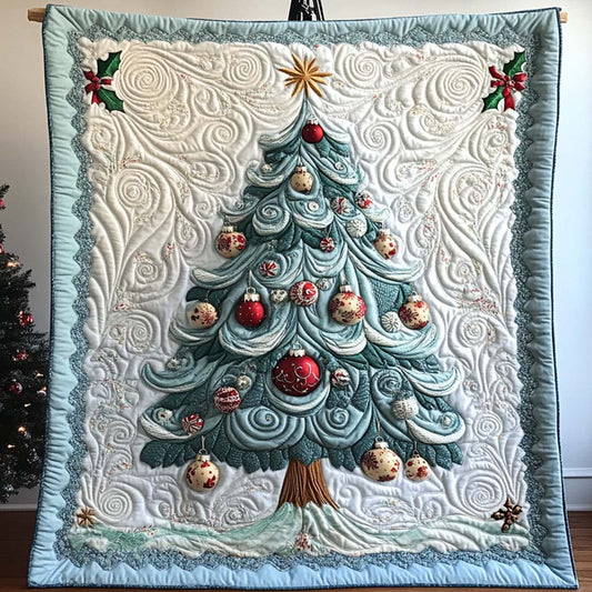 Christmas Tree Quilted Blanket NCU0NT9846