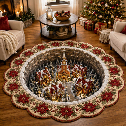 Christmas Wonderland Custom Shape Area Rug NCU0TD3135