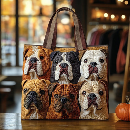 Chubby Cheeks Harvest Quilted Tote Bag NCU0DV7101