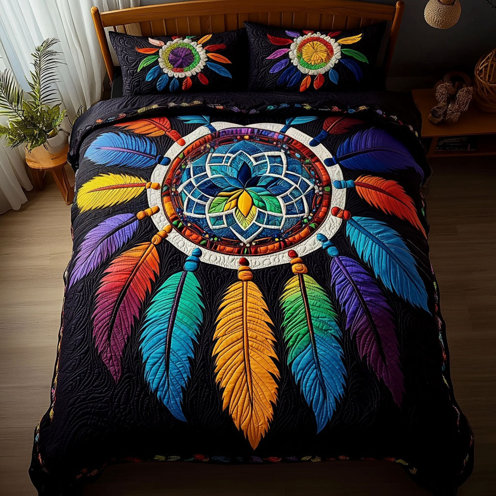 Circle of Protection 3-Piece Quilted Bedding Set NCU0PT2931