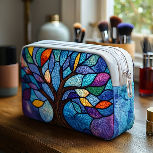 Circle of Roots Quilted Makeup Bag NCU0DV7890