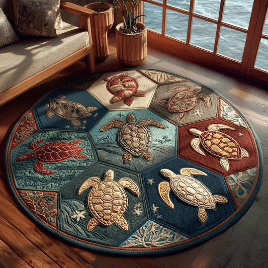 Circle of Shell Round Carpet NCU0PT9841
