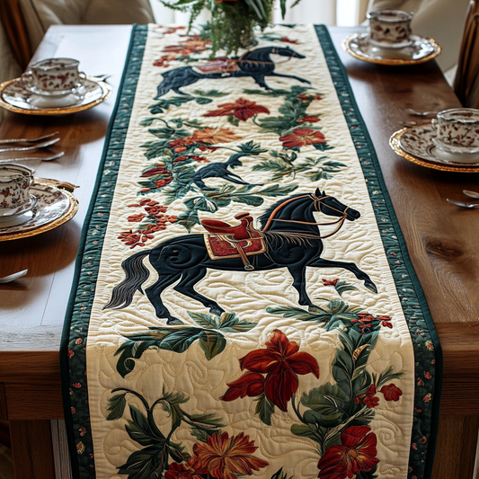 Classic Cavalry Quilted Table Runner NCU0VH3461
