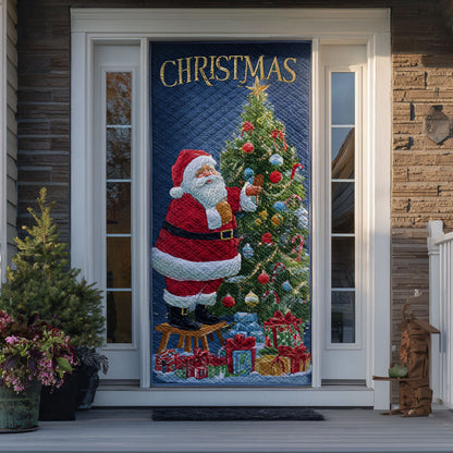 Classic Christmas Claus Quilted Door Cover NCU0PT10402
