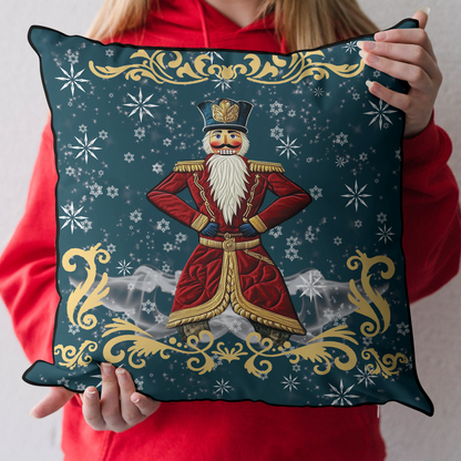 Classic Christmas Nutcracker Quilted Pillow Case NCU0DK3006