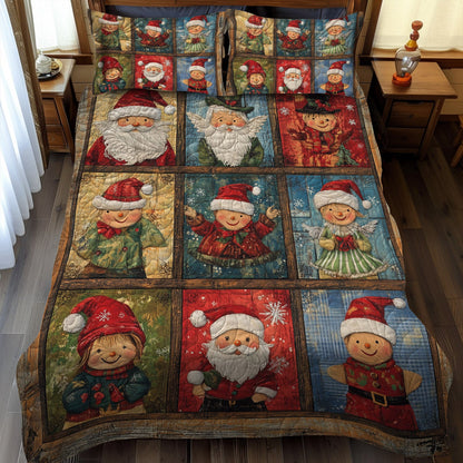 Classic Christmas Toys 3-Piece Quilted Bedding Set NCU0TL1603