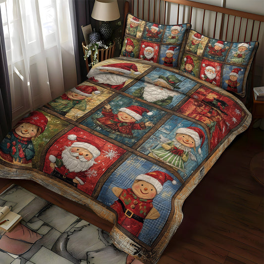 Classic Christmas Toys 3-Piece Quilted Bedding Set NCU0TL1603