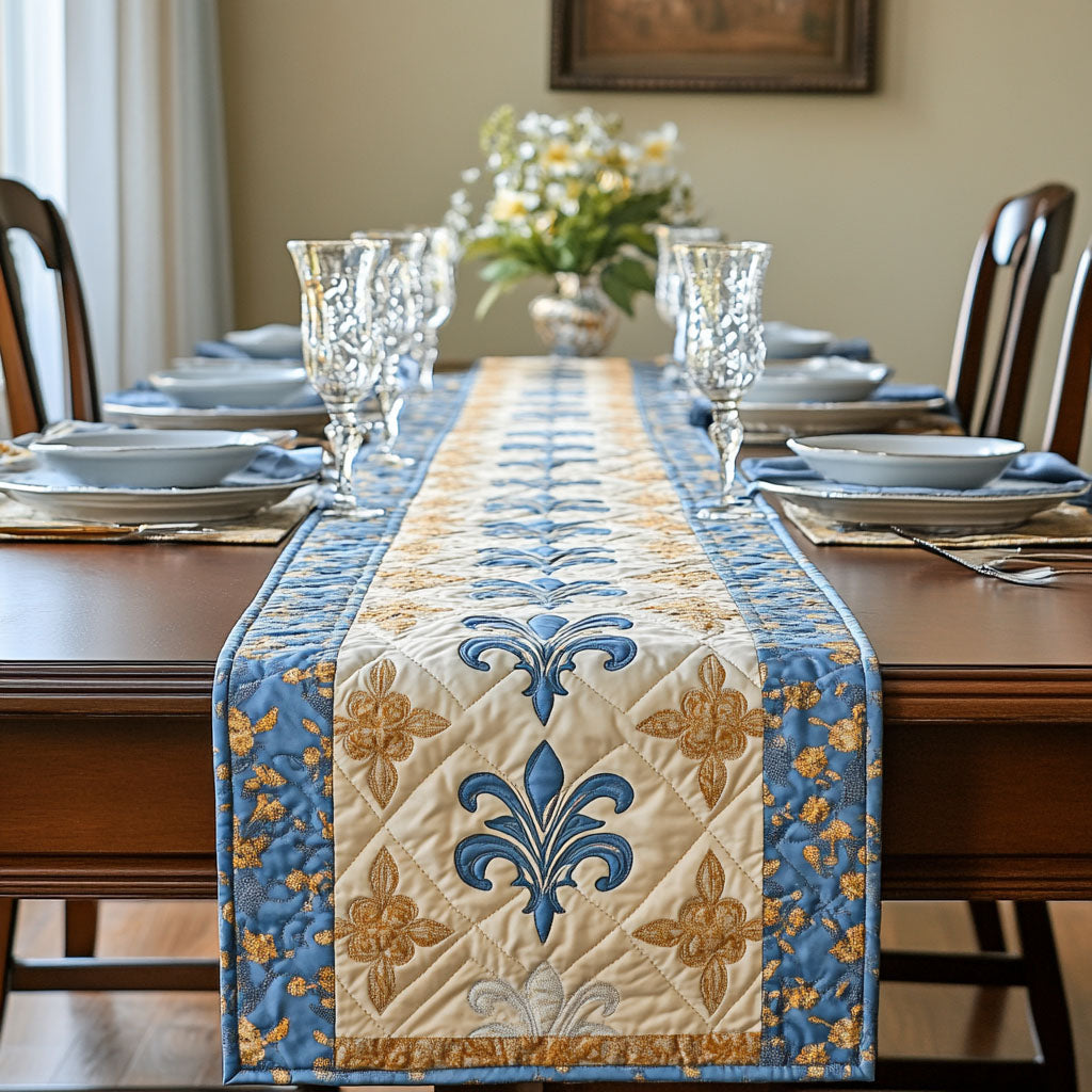 Classic Crest Quilted Table Runner NCU0PT3636