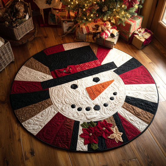 Classic Noel Frosty Quilted Round Mat NCU0TV319