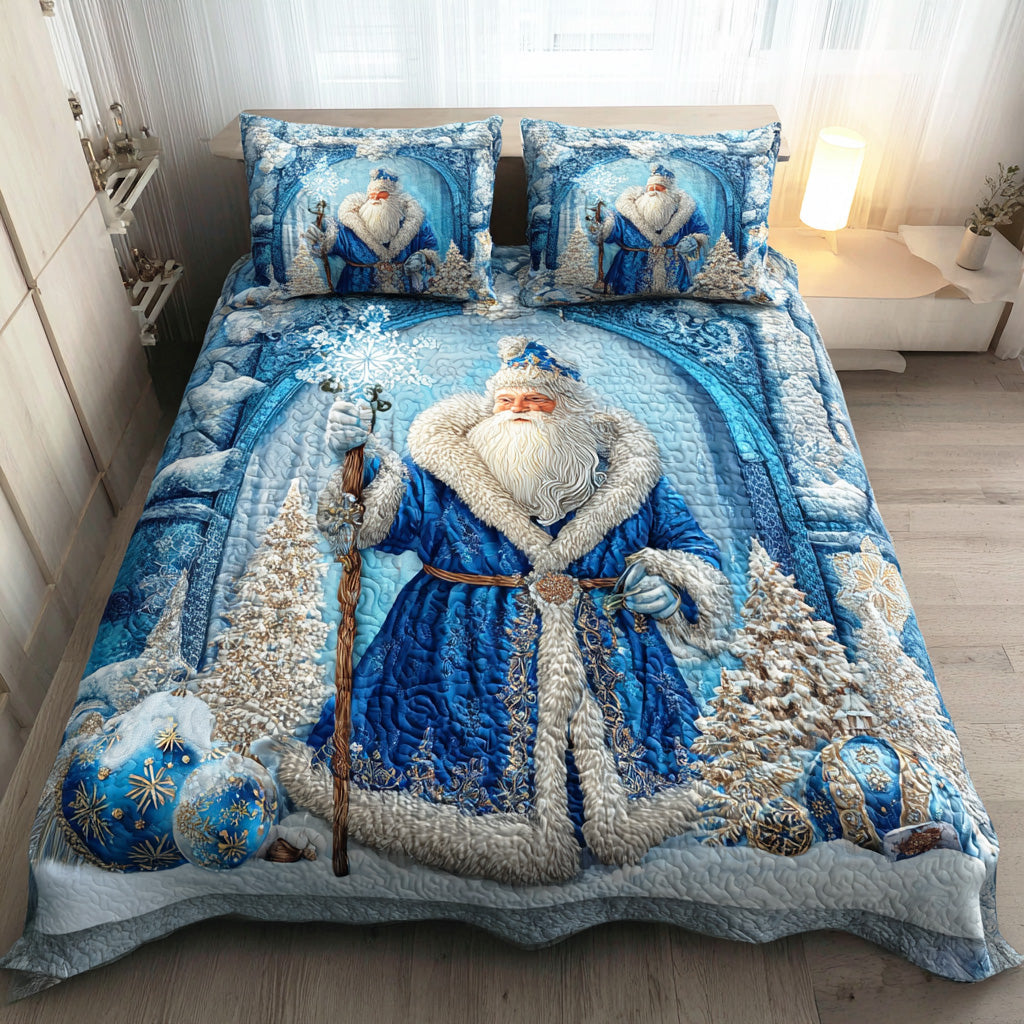 Classic North Santa 3-Piece Quilted Bedding Set NCU0TD1540