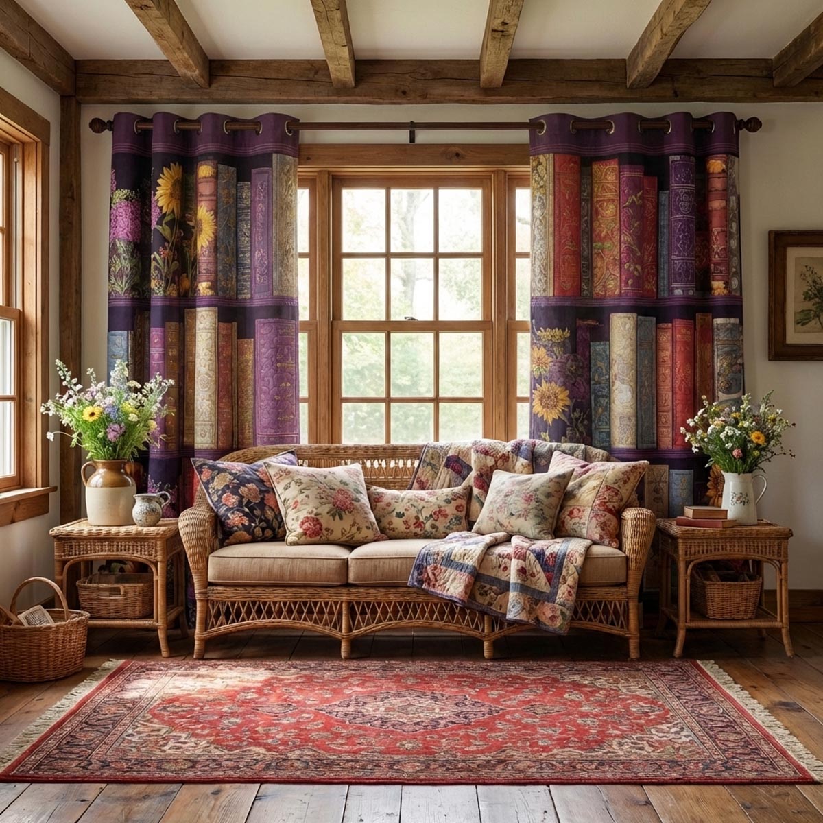 Classic Pages Quilted Curtains NCU0DV9382