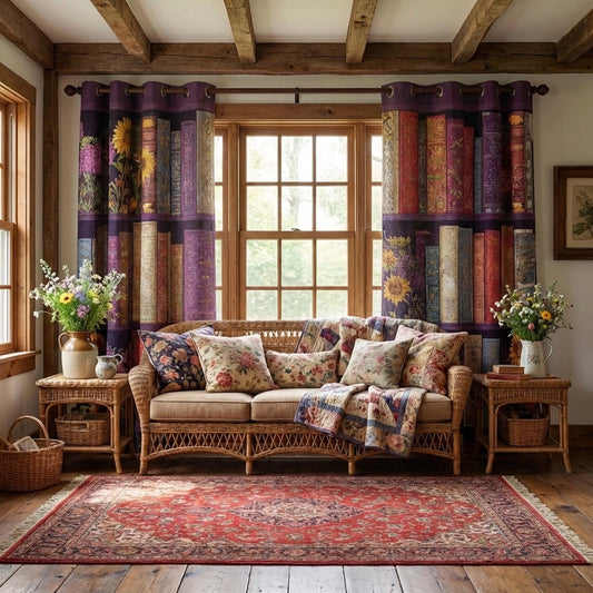 Classic Pages Quilted Curtains NCU0DV9382