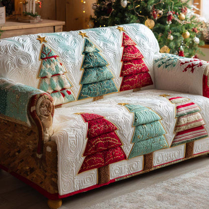 Classic Patchwork Christmas Quilted Sofa Cover NCU0XD1918