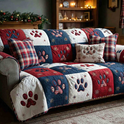 Classic Paw Quilted Sofa Cover NCU0NT12244