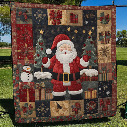 Classic Santa Charm Quilted Blanket NCU0TL1706