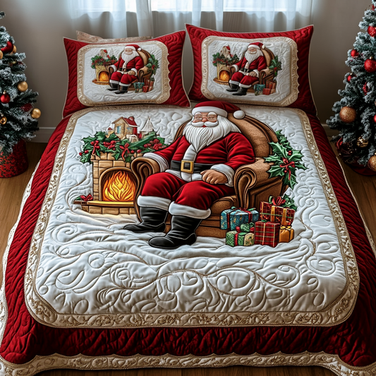 Classic Santa Quilted Bedding Set NCU0DV1807