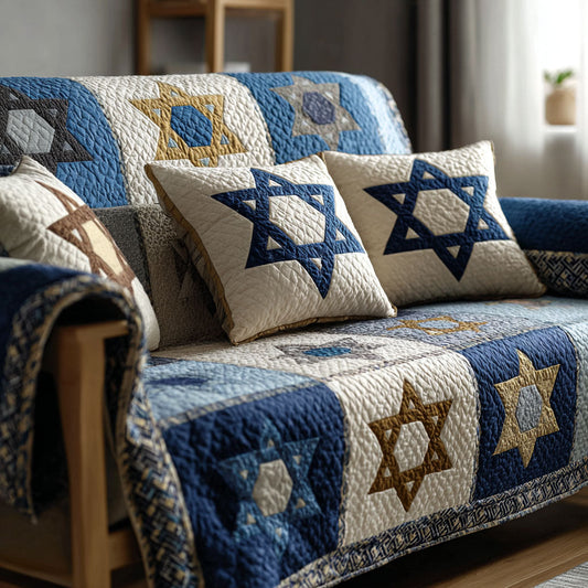 Classic Star Quilted Sofa Cover NCU0NT12169