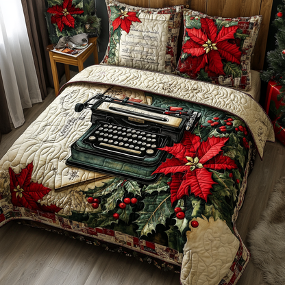 Classic Writer 3-Piece Quilted Bedding Set NCU0TL2114