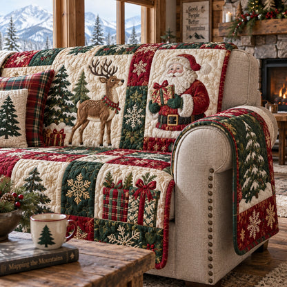 Claus Midnight Delivery Quilted Sofa Cover NCU0VL4053