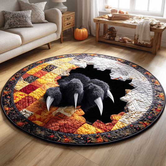 Claw Mark Cat Quilted Round Mat NCU0TD750