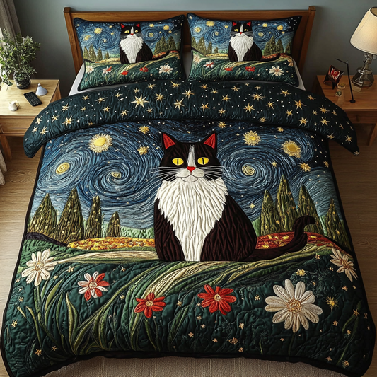 Claws And Comfort 3-Piece Quilted Bedding Set NCU0DK3087