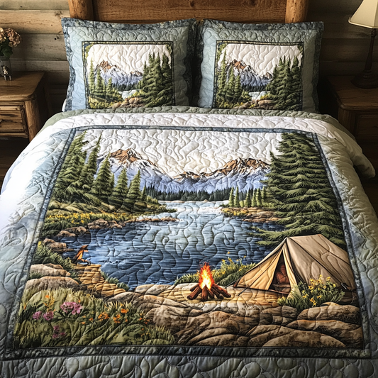 Clear Horizons 3-Piece Quilted Bedding Set NCU0DK6969