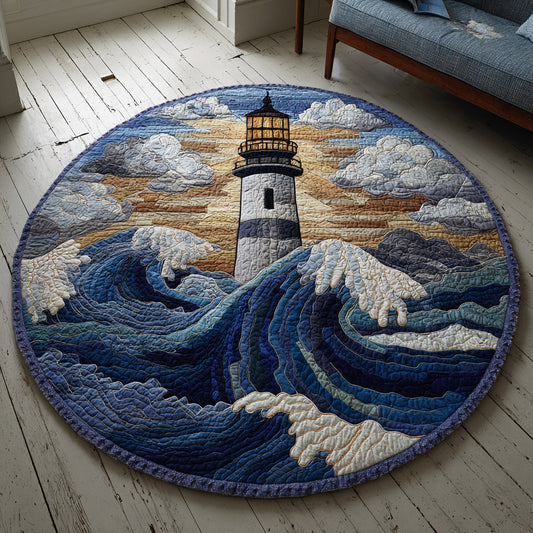 Clearview Lighthouse Quilted Round Mat NCU0HH568