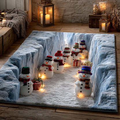 Cliff Snowman Area Rug NCU0HH1109
