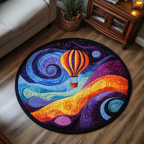 Cloud Drifter Quilted Round Mat NCU0DK5330