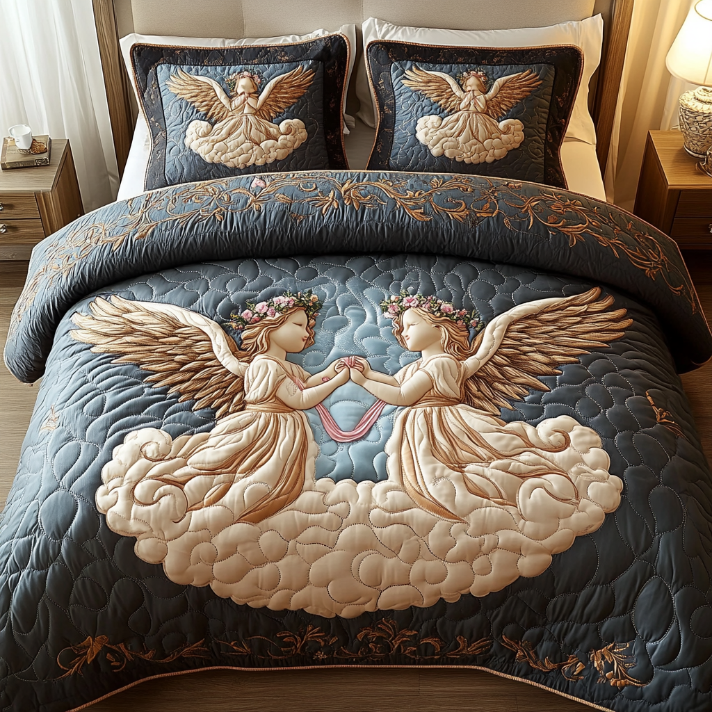 Cloud Embrace 3-Piece Quilted Bedding Set NCU0VH1518