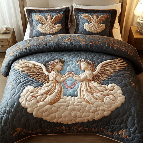 Cloud Embrace 3-Piece Quilted Bedding Set NCU0VH1518