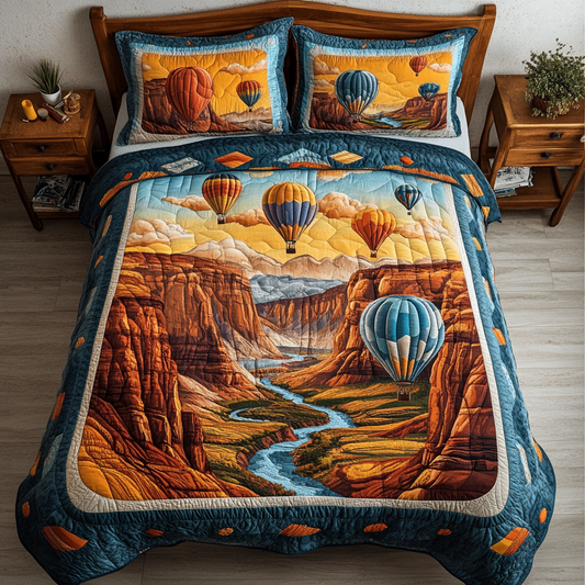 Cloud Ride 3-Piece Quilted Bedding Set NCU0DK7117
