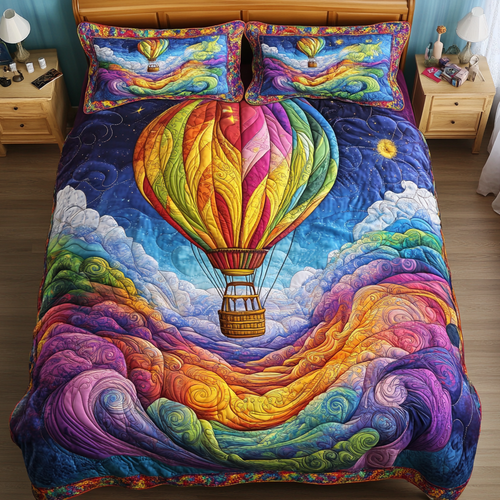 Cloud Voyager 3-Piece Quilted Bedding Set NCU0DK4525