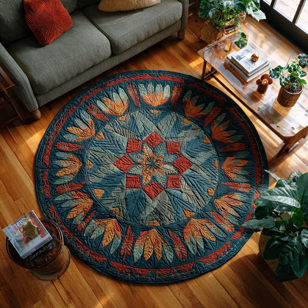 Cloudsong Quilted Round Mat NCU0PT8854