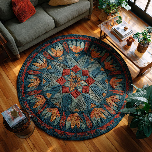 Cloudsong Quilted Round Mat NCU0PT8854