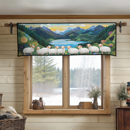 Cloudy Sheep Quilted Valance NCU0DK3976