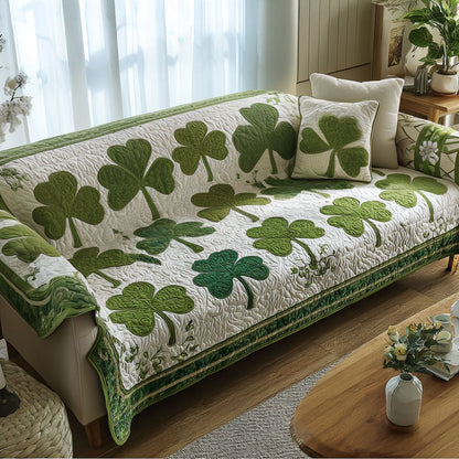 Clover Bliss Quilted Sofa Cover NCU0PT11216