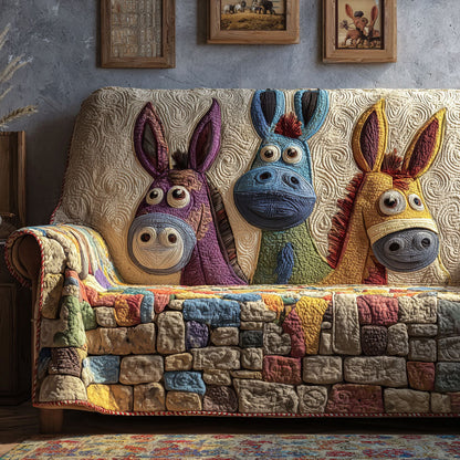 Clover Patch Donkey Quilted Sofa Cover NCU0PT11112