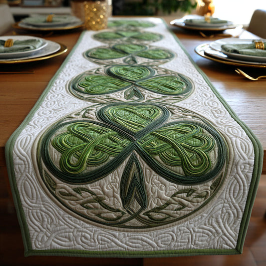 Clover Paths Quilted Table Runner NCU0TD2222
