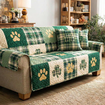 Clover Paws Cozy Quilted Sofa Cover NCU0NT12206