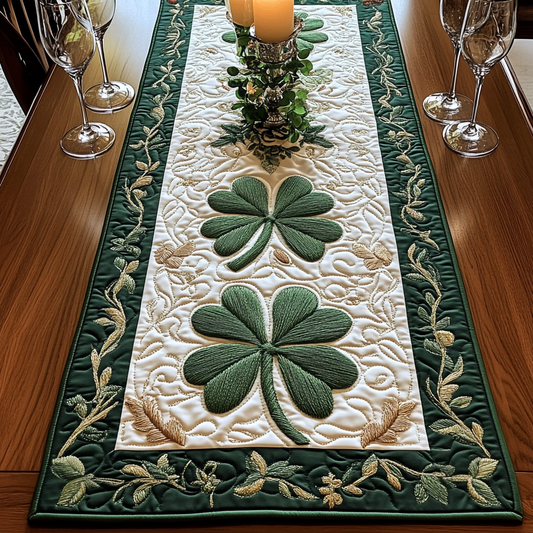 Clover Trail Quilted Table Runner NCU0VH2536