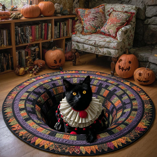Clown Shadows Quilted Round Mat NCU0VL2911